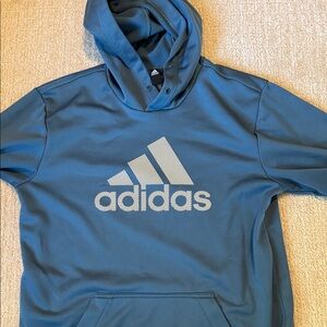 Adidas Teal Hoodie with Logo
